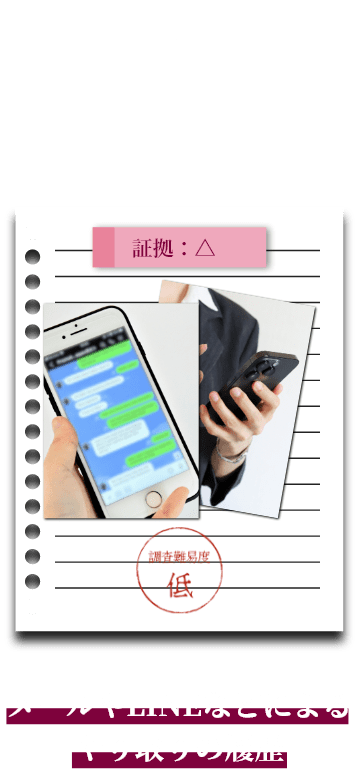 メールやLINEなどによるやり取りの履歴